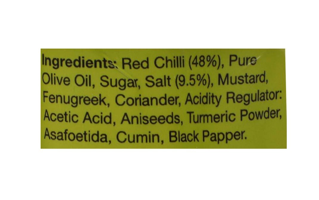 Soul Olive Oil Red Chilli Pickle    Glass Jar  300 grams